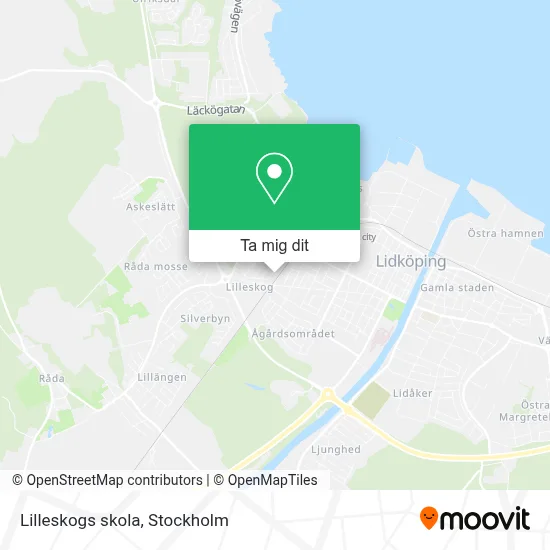 Lilleskogs skola karta