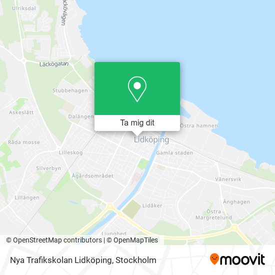 Nya Trafikskolan Lidköping karta