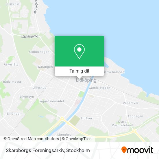 Skaraborgs Föreningsarkiv karta