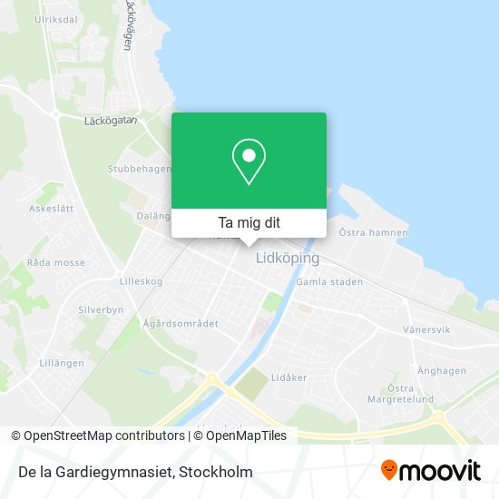 De la Gardiegymnasiet karta
