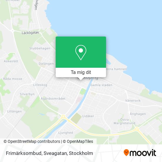 Frimärksombud, Sveagatan karta