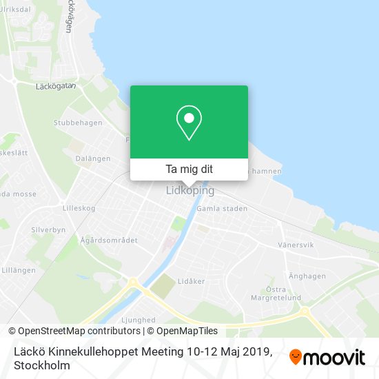 Läckö Kinnekullehoppet Meeting 10-12 Maj 2019 karta