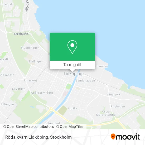 Röda kvarn Lidköping karta