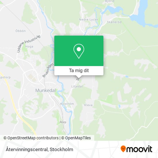 Återvinningscentral karta