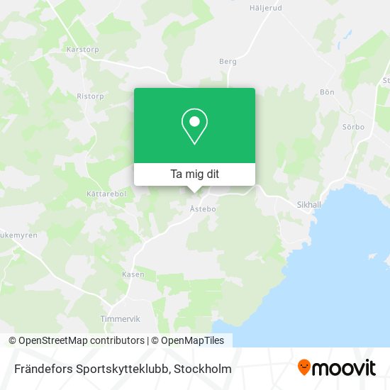 Frändefors Sportskytteklubb karta