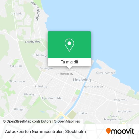Autoexperten Gummicentralen karta