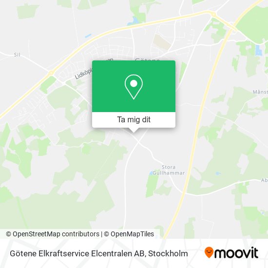 Götene Elkraftservice Elcentralen AB karta