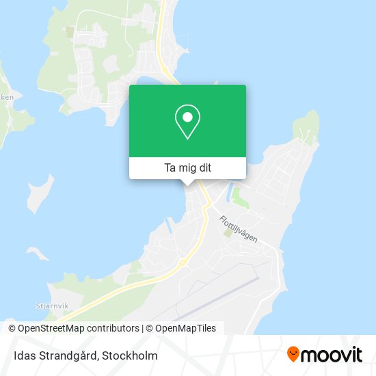 Idas Strandgård karta