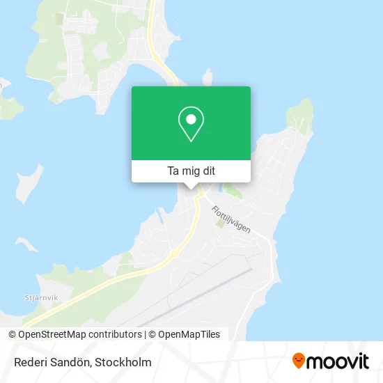 Rederi Sandön karta