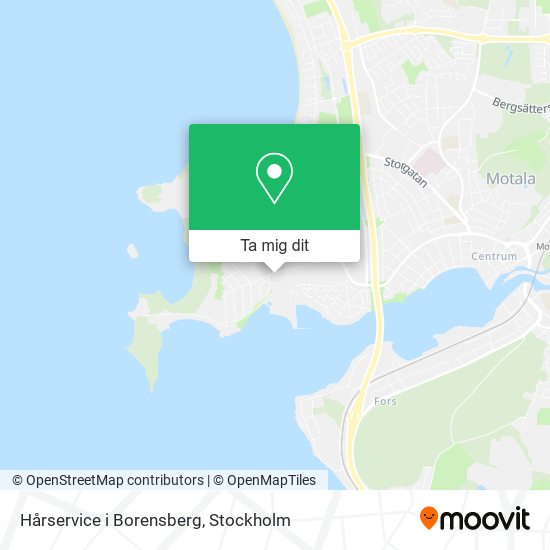 Hårservice i Borensberg karta
