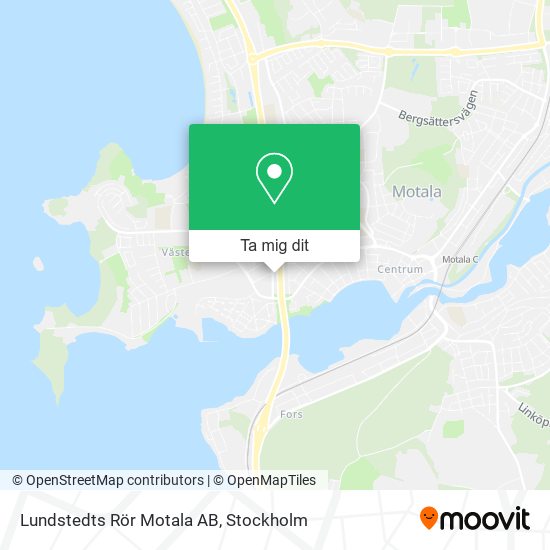 Lundstedts Rör Motala AB karta