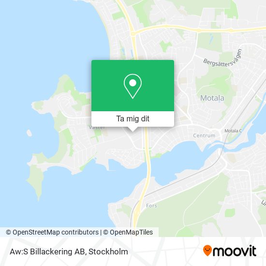 Aw:S Billackering AB karta