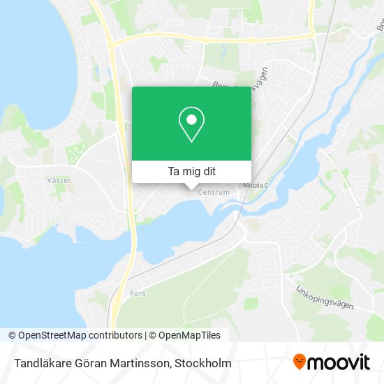Tandläkare Göran Martinsson karta