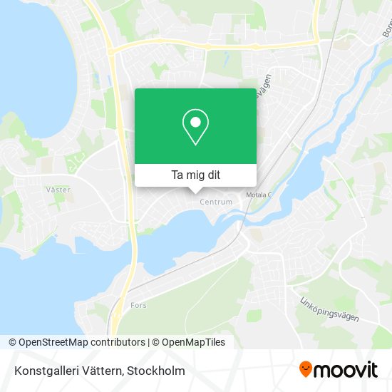Konstgalleri Vättern karta