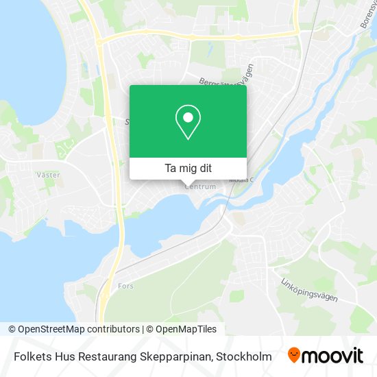 Folkets Hus Restaurang Skepparpinan karta