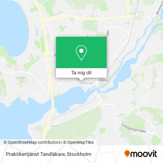 Praktikertjänst Tandläkare karta