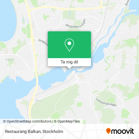 Restaurang Balkan karta