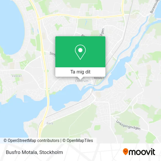 Busfro Motala karta