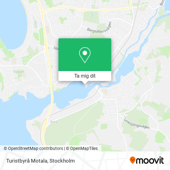 Turistbyrå Motala karta