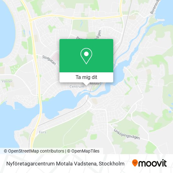 Nyföretagarcentrum Motala Vadstena karta