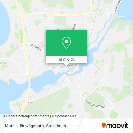 Motala Järnvägsbutik karta