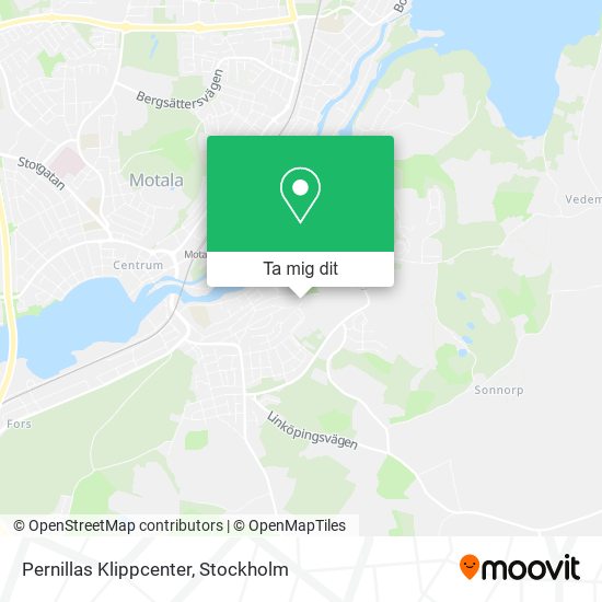 Pernillas Klippcenter karta