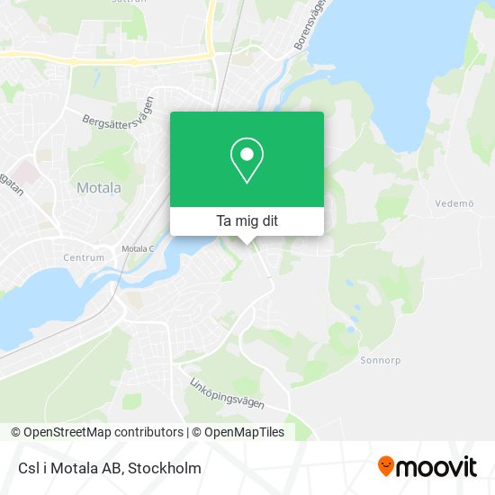 Csl i Motala AB karta
