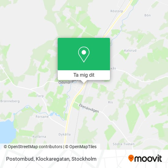 Postombud, Klockaregatan karta
