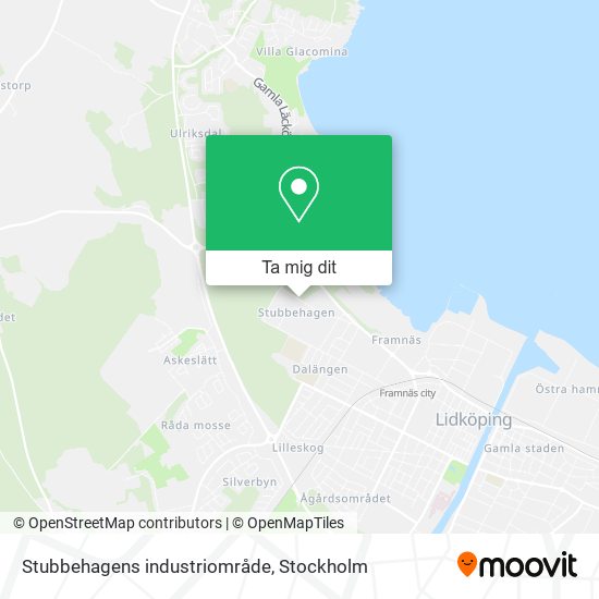 Stubbehagens industriområde karta