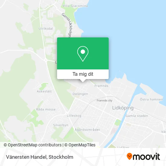 Vänersten Handel karta