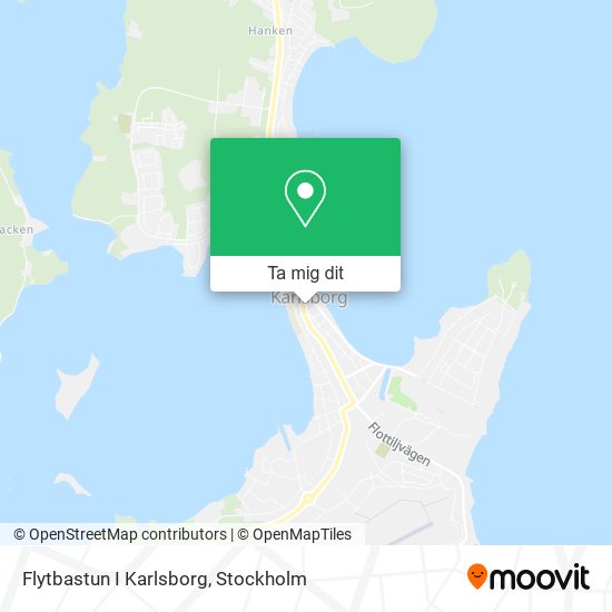 Flytbastun I Karlsborg karta