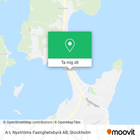 A-L Nyströms Fastighetsbyrå AB karta