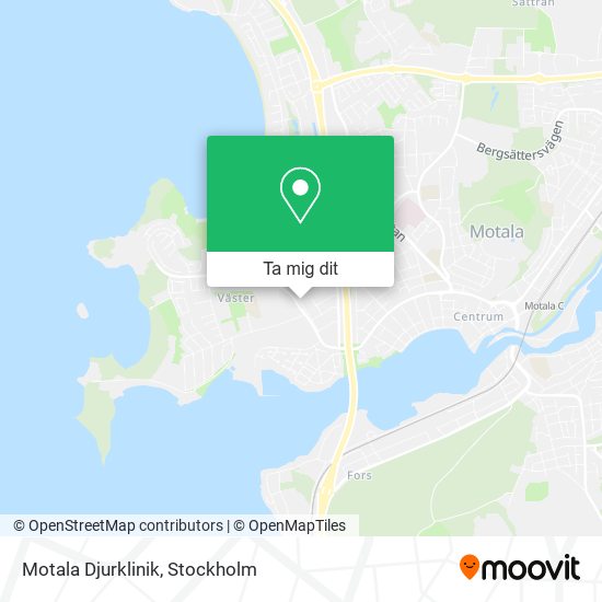 Motala Djurklinik karta