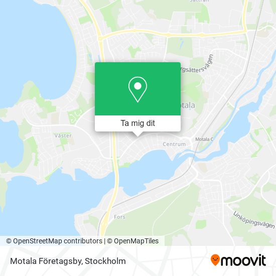 Motala Företagsby karta