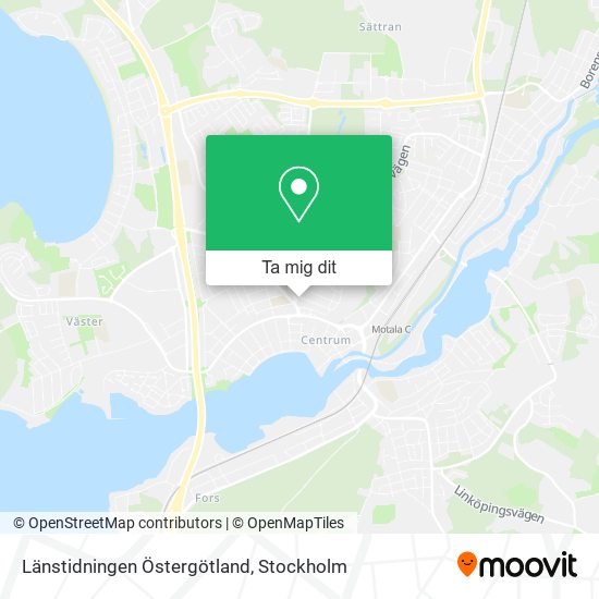 Länstidningen Östergötland karta