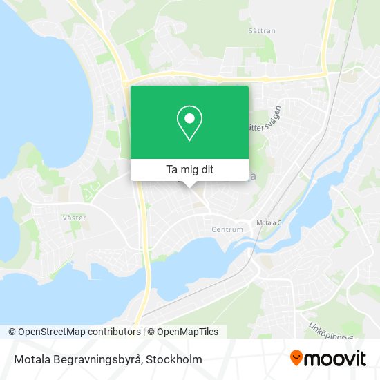 Motala Begravningsbyrå karta