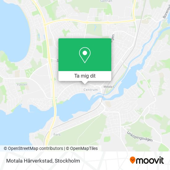 Motala Hårverkstad karta