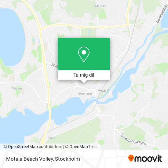Motala Beach Volley karta