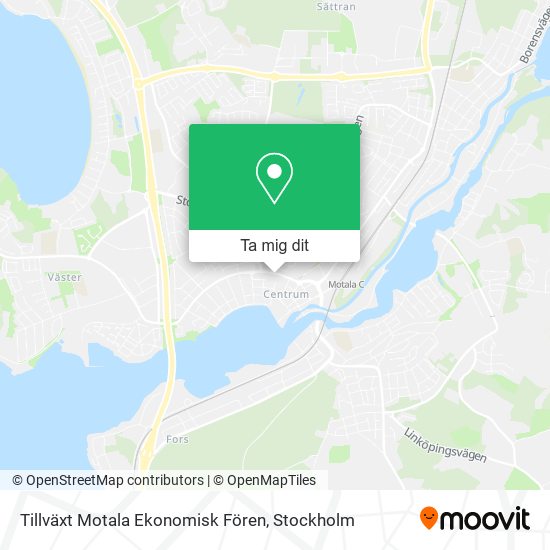 Tillväxt Motala Ekonomisk Fören karta