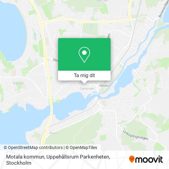Motala kommun, Uppehållsrum Parkenheten karta