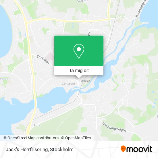 Jack's Herrfrisering karta