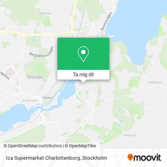 Ica Supermarket Charlottenborg karta