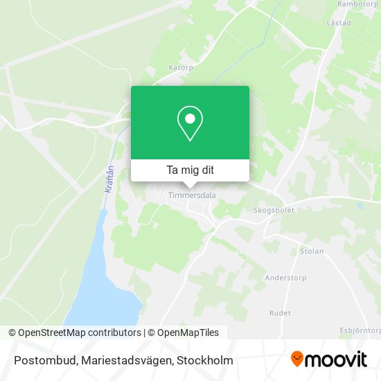 Postombud, Mariestadsvägen karta