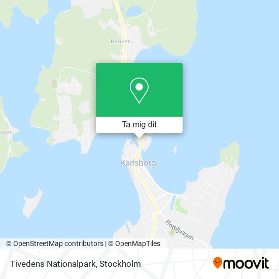 Tivedens Nationalpark karta