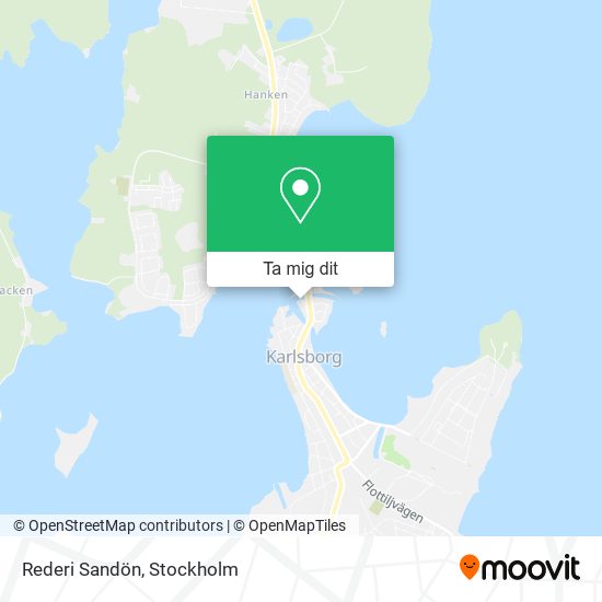 Rederi Sandön karta