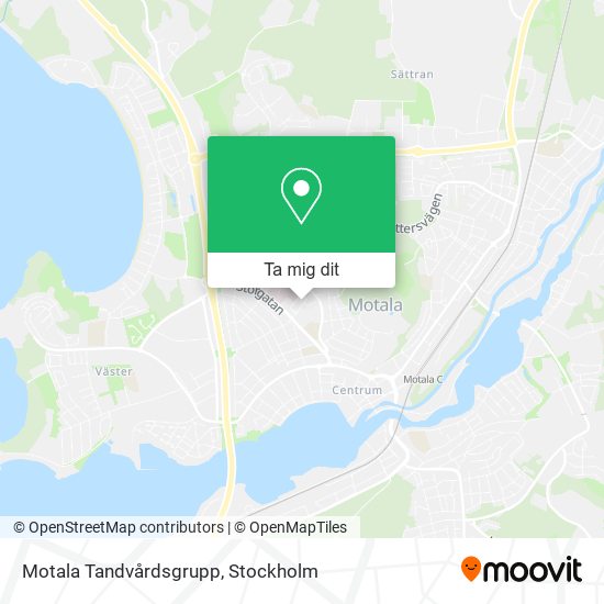 Motala Tandvårdsgrupp karta