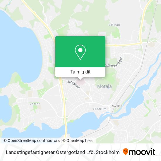 Landstingsfastigheter Östergötland Lfö karta