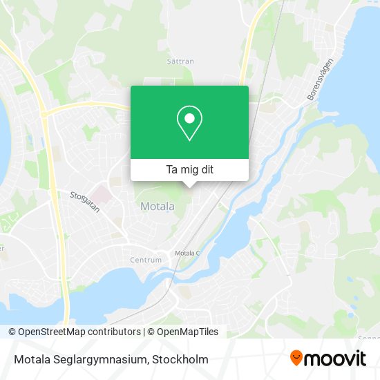 Motala Seglargymnasium karta