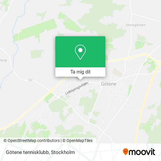 Götene tennisklubb karta