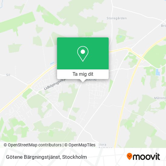 Götene Bärgningstjänst karta